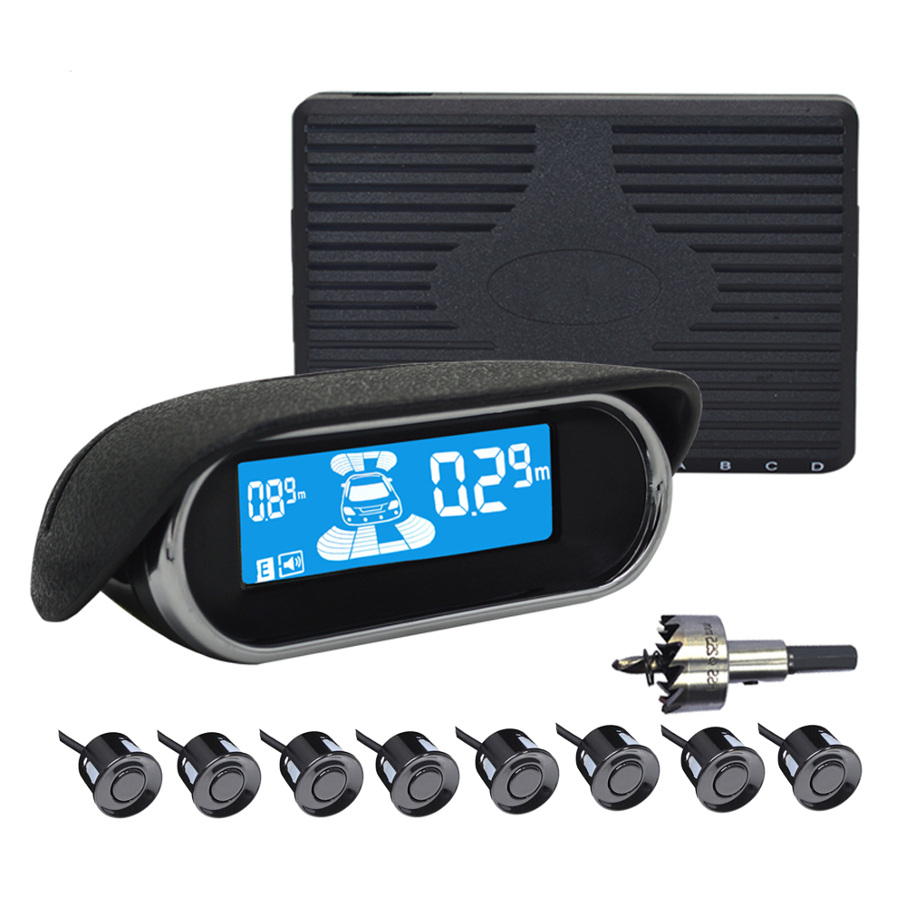 Car Parking Sensor 8 Sensor Front Rear - BMW용 스코다용 LCD 디스플레이 모니터, 자동차