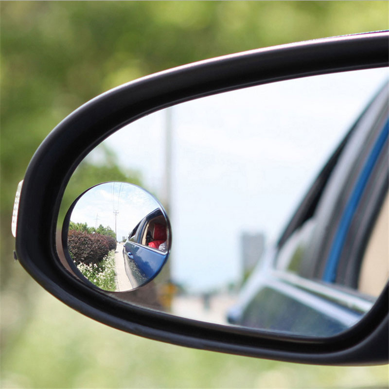 Blind Spot Mirror Wide Angle Convex 2Pcs - 자동차 프레임리스 사각지대 거울, 광각 원형