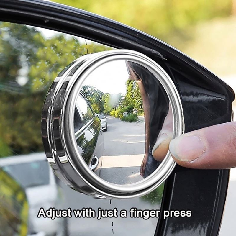 Blind Spot Mirror Wide Angle Convex 2Pcs - 고품질 2개입 투명 볼록 광각 360도