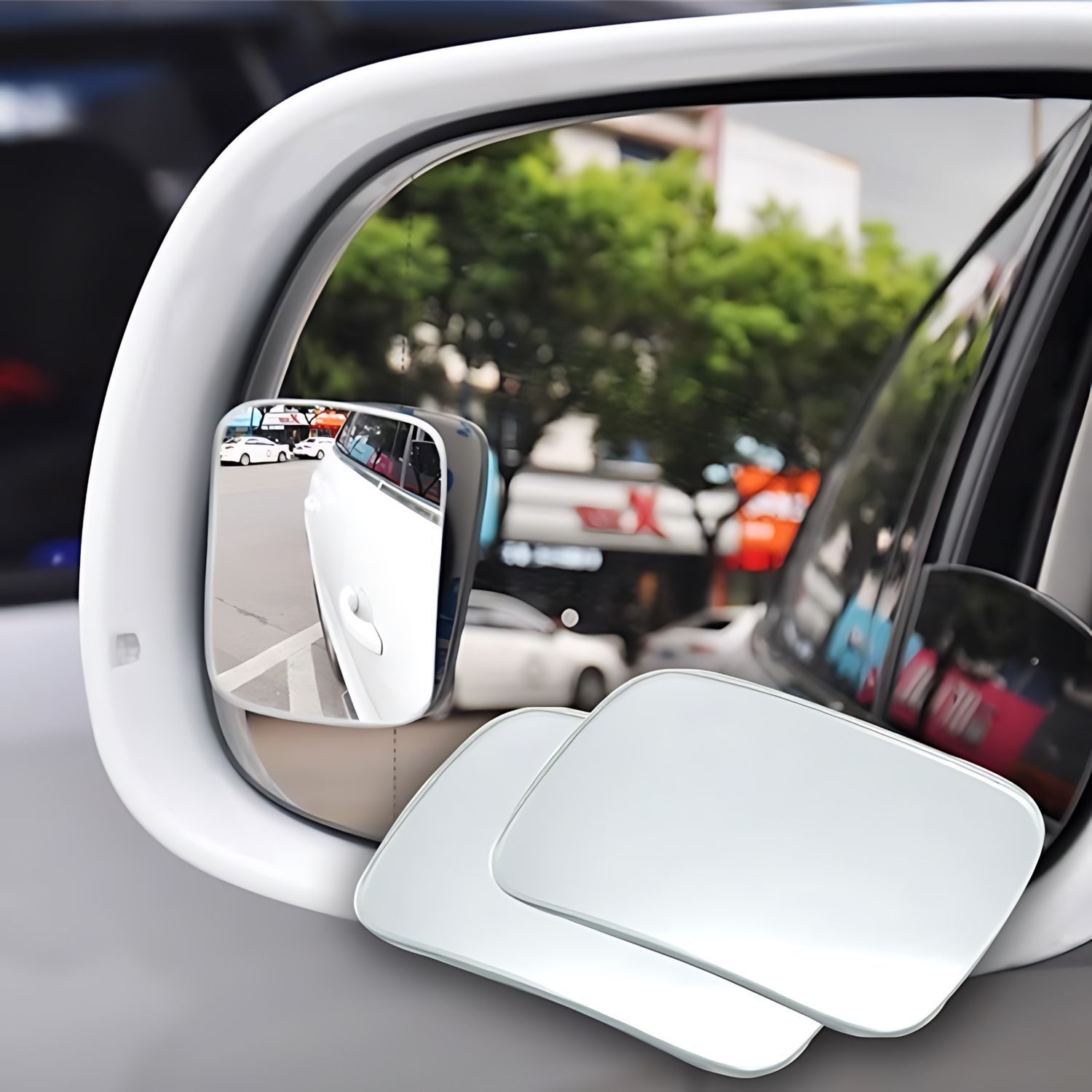 Blind Spot Mirror Wide Angle Convex 2Pcs - 2PCS 자동차 사각지대 미러 360도 조절