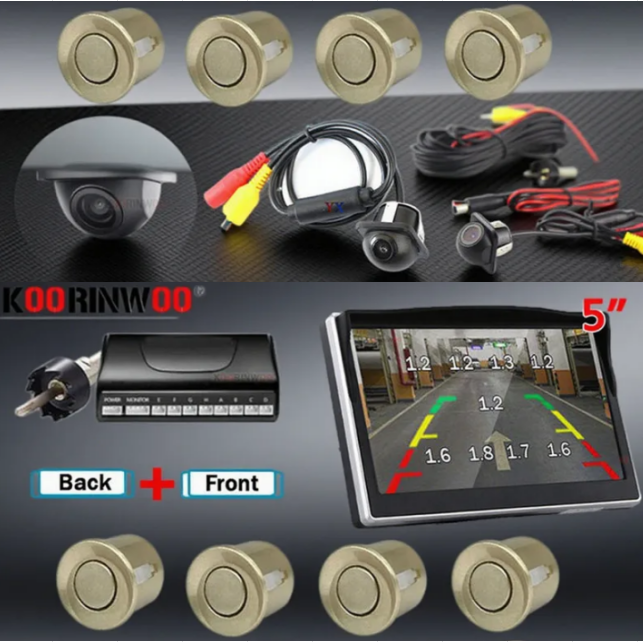Car Parking Sensor 8 Sensor Front Rear - Koorinwoo 전자기 주차 센서 8개의 자동차
