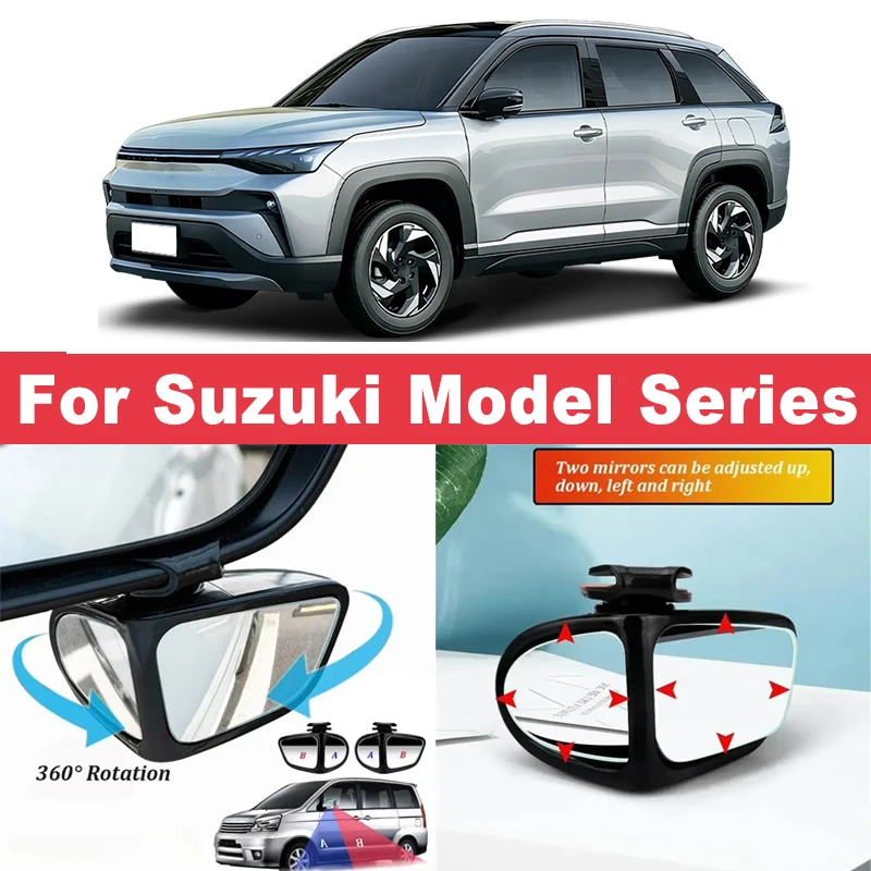 2개 360 °   조정 가능한 사각지대 미러 스즈키  - Blind Spot Mirror Wide Angle Convex 2Pcs 리뷰 및 가격