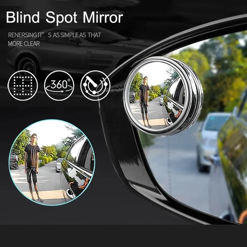 360 도 조절 가능한 사각 지대 거울, 자동차 보조  - Blind Spot Mirror Wide Angle Convex 2Pcs 리뷰 및 가격
