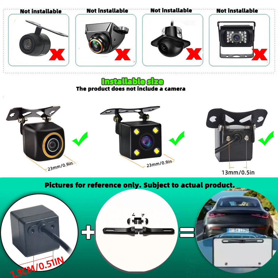 후방 카메라 라이센스 플레이트 브래킷, 블랙박스 미러  - License Plate Backup Camera Frame Mount 리뷰 및 가격