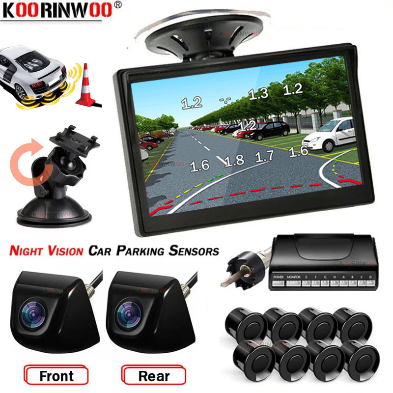 쿠린우 자동차용 지능형 시스템 파크트로닉스 4/8 다이 - Car Parking Sensor 8 Sensor Front Rear 리뷰 및 가격