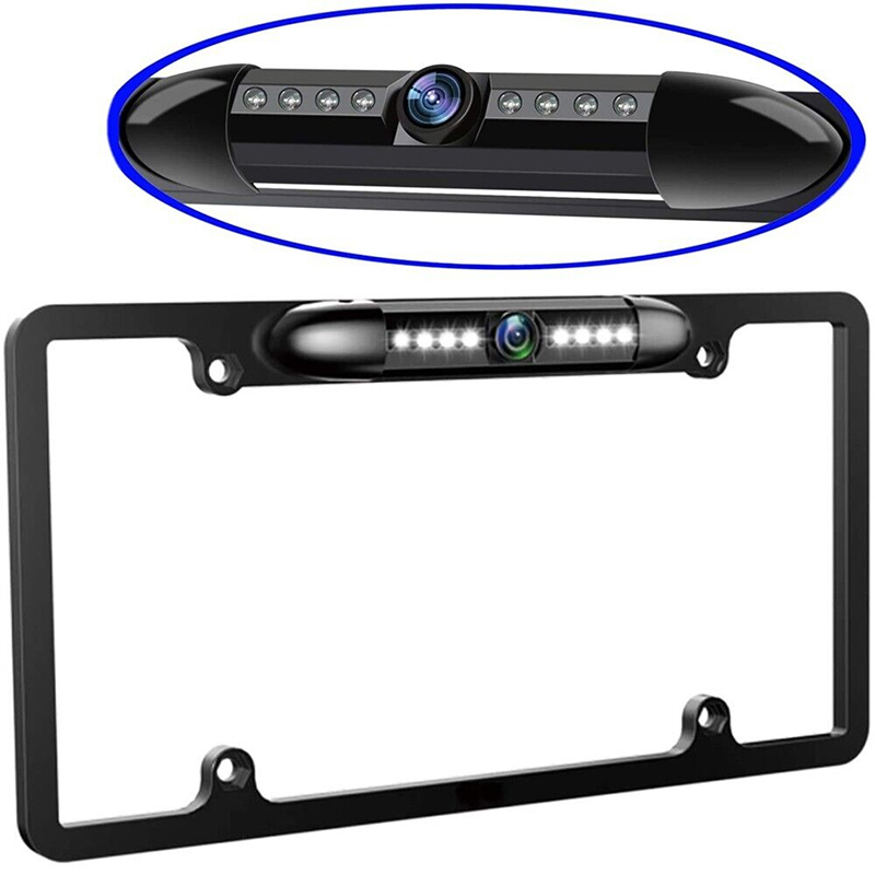 번호판 후방 카메라 170 °   8개의 적외선 LED - License Plate Backup Camera Frame Mount 리뷰 및 가격