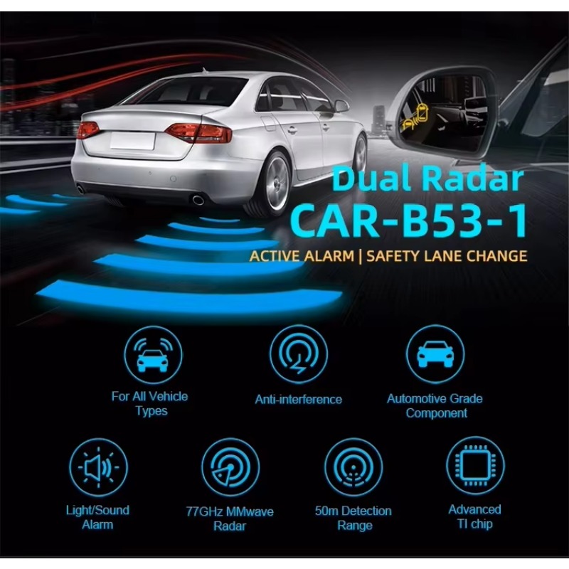 핫 세일: 밀리미터파 레이더 탐지기 차량 사각지대 감지 - Millimeter Wave Radar Blind Spot Warning 리뷰 및 가격